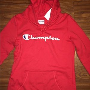 Red Champion Hoodie